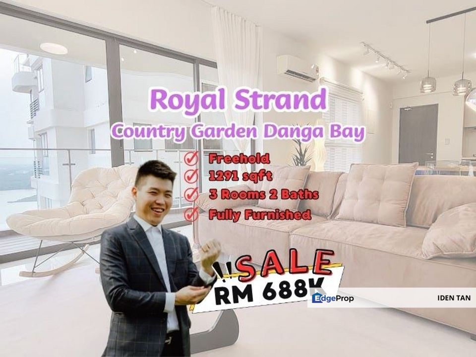 Country Garden Danga Bay High Floor Fully Furnished Unit For Sale Near JB Town, Tropez, Bora Residence, Aloha Tower, Straits View 18, Petrie Condo,CIQ, Johor, Johor Bahru