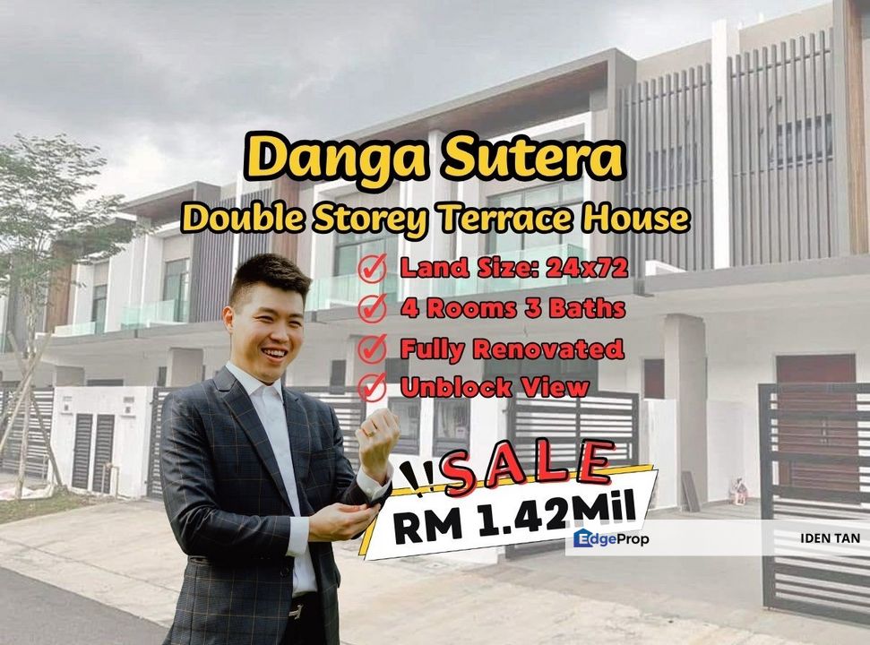 Danga Sutera Double Storey Terrace House Fully Renovated Unit For Sale Near Sutera Utama, Tun Aminah, Nusa Bestari, Perling, Bukit Indah, Promenade, Johor, Skudai