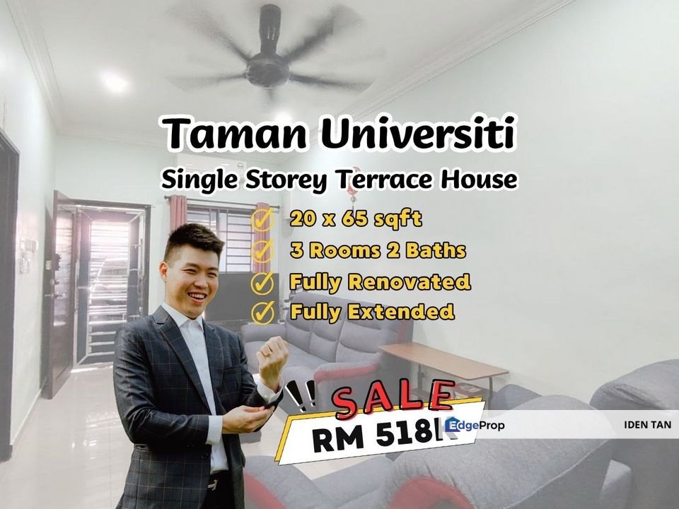 Taman Universiti Single Storey Terrace House Fully Renovated Unit For Sale Near Pulai Utama, Mutiara Rini, Kangkar Pulai, Pulai Perdana, Desa Skudai, Johor, Skudai