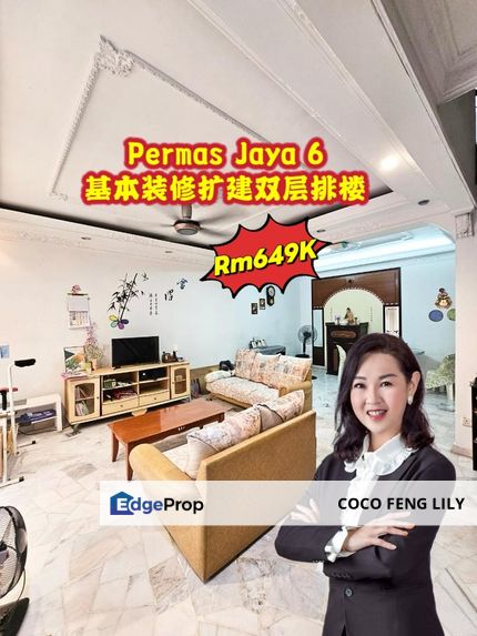 Bandar Baru Permas Jaya, Basic Renovation And Extended Double Storey Terrace , Johor, Permas Jaya/Senibong