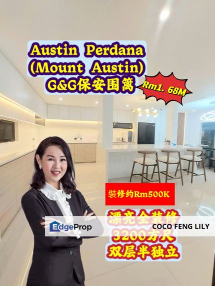 Taman Austin Perdana @ Mount Austin, G&G Fully Renovation And Extended Double Storey Semi D House , Johor, Johor Bahru
