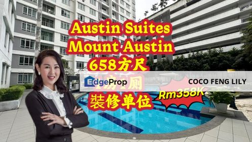Austin Suite, Taman Mount Austin, Built Up 658 Sqft Renovation Unit , Johor, Johor Bahru