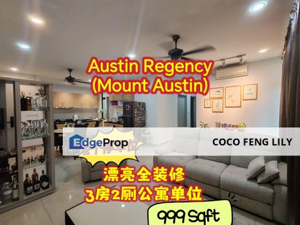 Austin Regency, Taman Mount Austin,999 Sf Fully Renovation And Furnished Unit RM468k Only , Johor, Johor Bahru