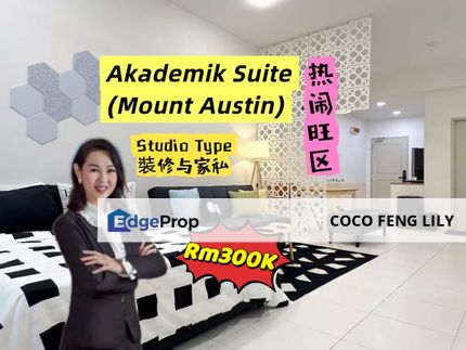 Akademik Suite, Taman Mount Austin,Built Up 555 Sf Renovation Studio Unit , Johor, Johor Bahru