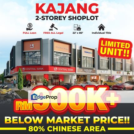 Kajang 2 Freehold Individual Shoplot For Sale, Selangor, Kajang
