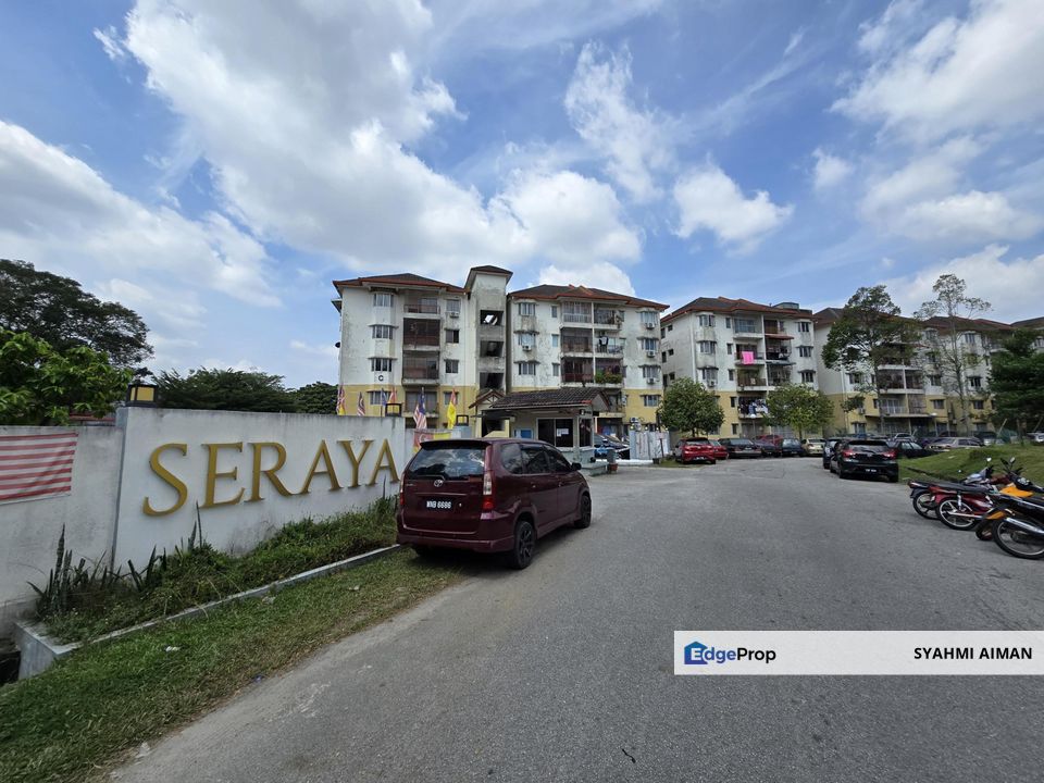 Kajang Selangor, Floor 4 Seraya Apartment For Sale, Partially Furnished, Selangor, Kajang