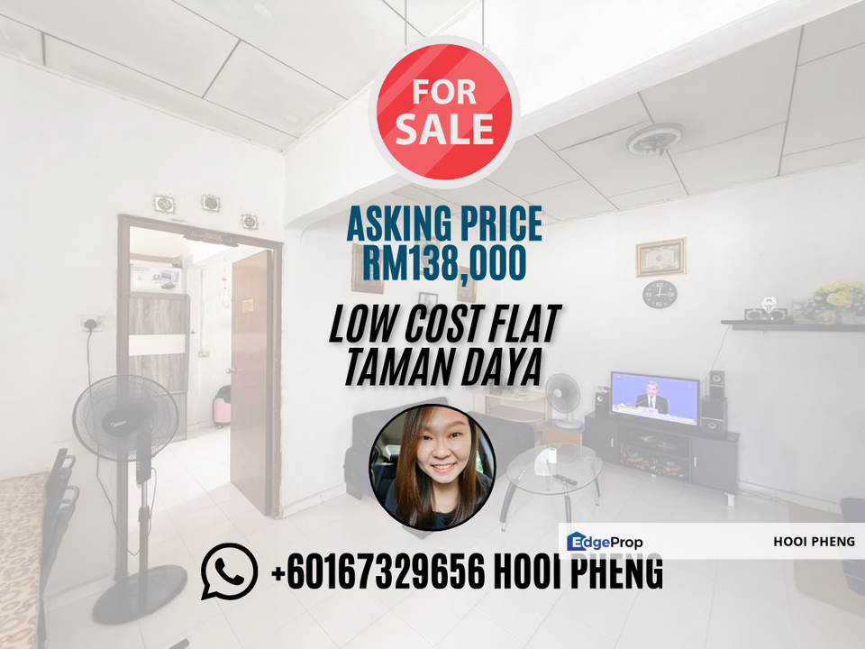 Taman Daya Flat for Sale, Johor, Johor Bahru