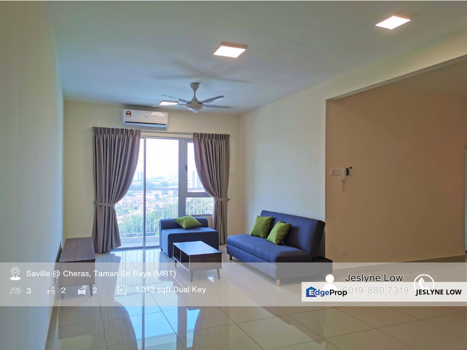 3 Bedrooms (Dual Key) Saville Cheras Service Residence for Sale, Selangor, Cheras