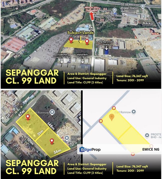 Sepanggar Land CL 99 General Industry For Sale , Sabah, Kota Kinabalu