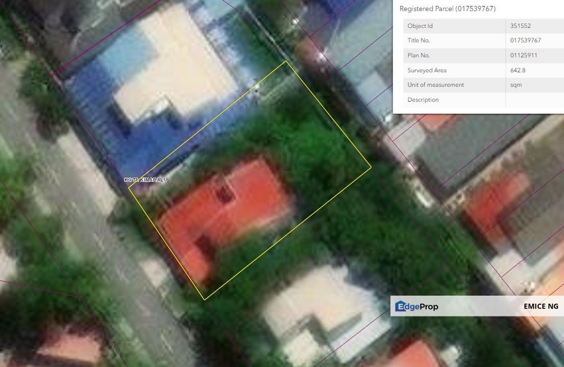 Taman Seri Gaya Bungalow Vacant Land For Sale , Sabah, Kota Kinabalu