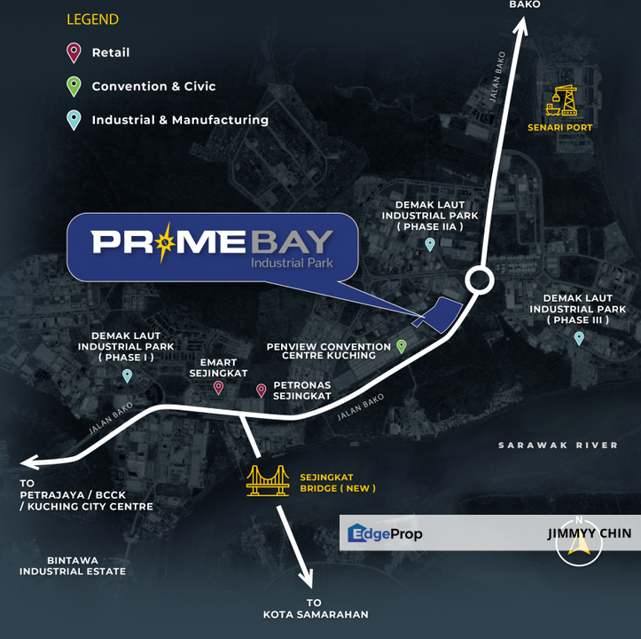 Super Cheap/ Prime Bay/ 2 storey factory/ Warehouse/ 25 points, Sarawak, Kuching