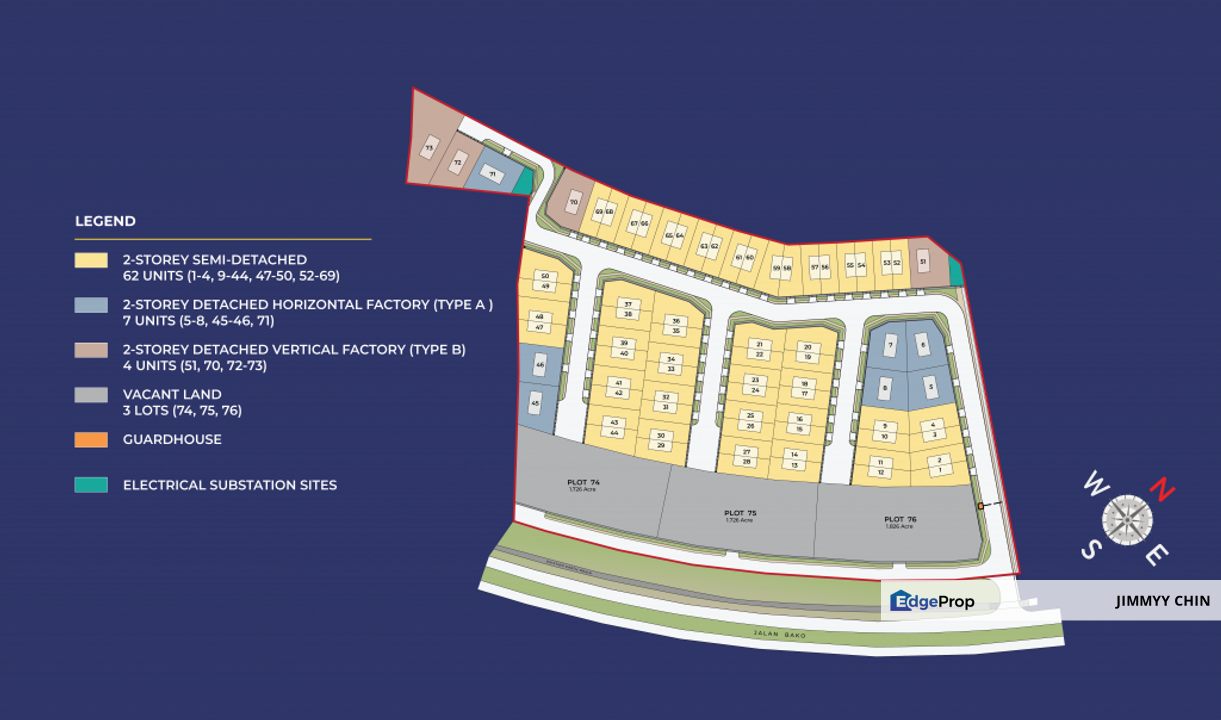 Cheap/ Industrial Vacant land/ 1.7 acres/ front of Industrial warehouse/ big land size, Sarawak, Kuching
