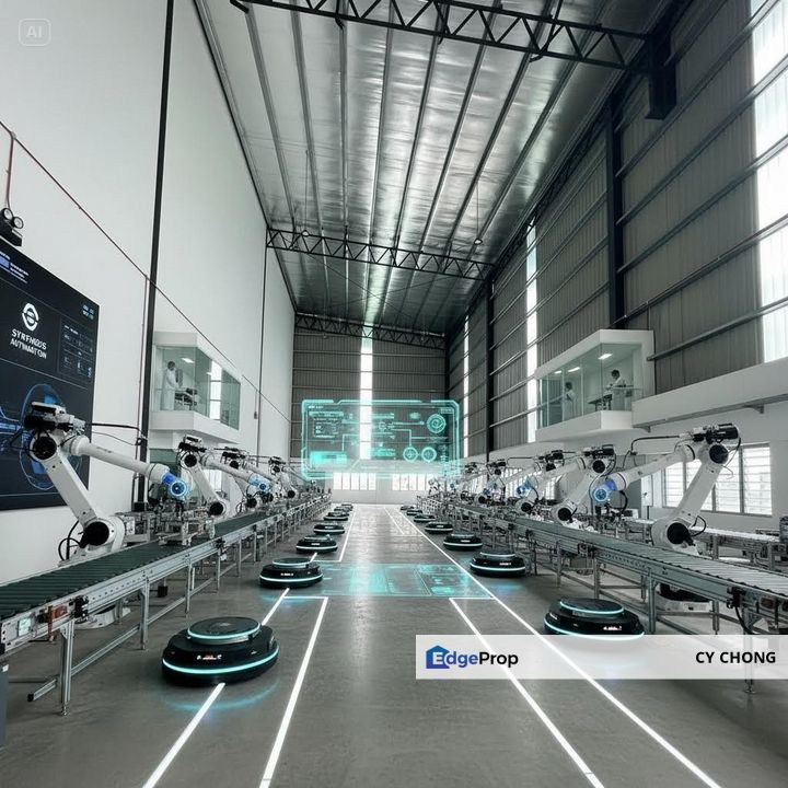 Big semi d Factory at Kajang near highway , Selangor, Kajang