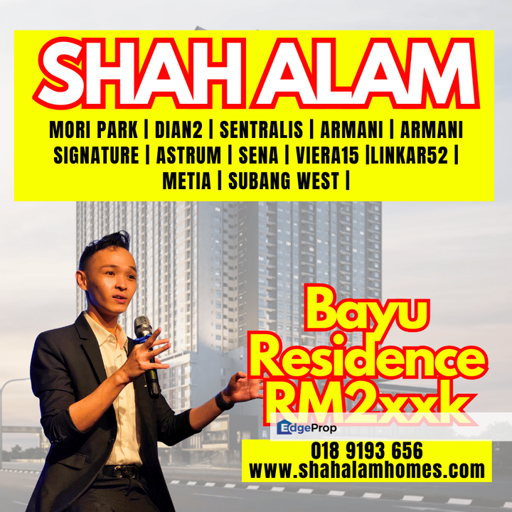 Seksyen 13 Shah Alam Bayu Residence Flexi Suites Type S1 for Sale LRT Stadium Shah Alam, Selangor, Shah Alam