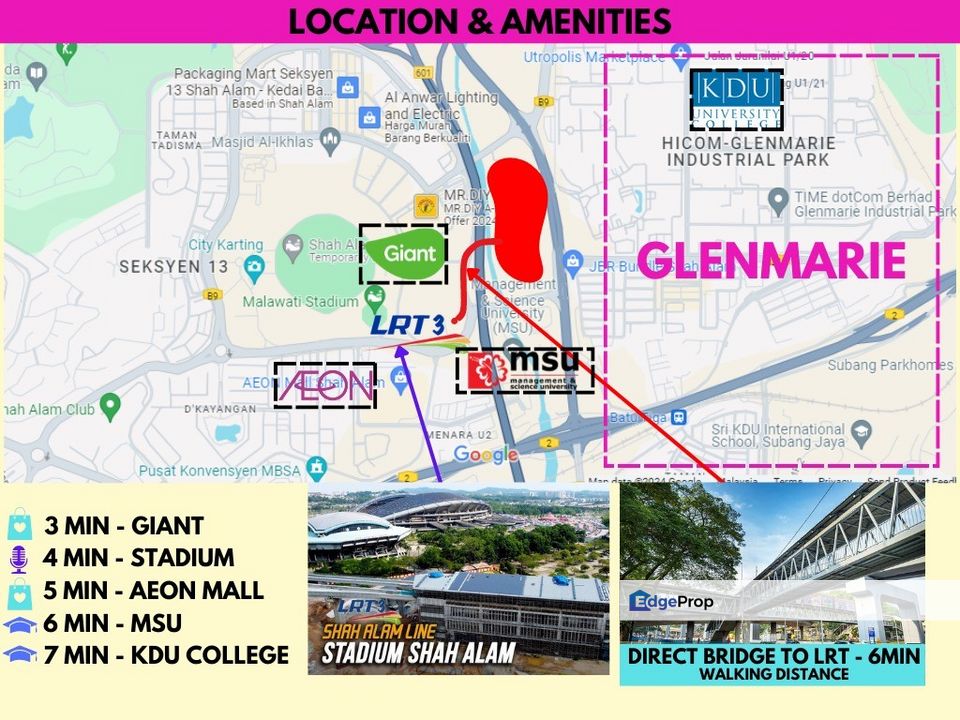 Seksyen 13 Shah Alam Bayu Residence Flexi Suites Type S3 for Sale LRT Stadium Shah Alam, Selangor, Shah Alam