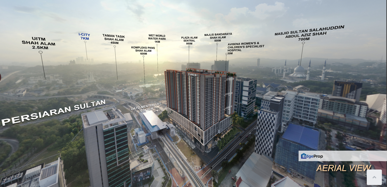 Seksyen 14 Shah Alam Sena Residence Type A for Sale LRT Dato Menteri, Selangor, Shah Alam