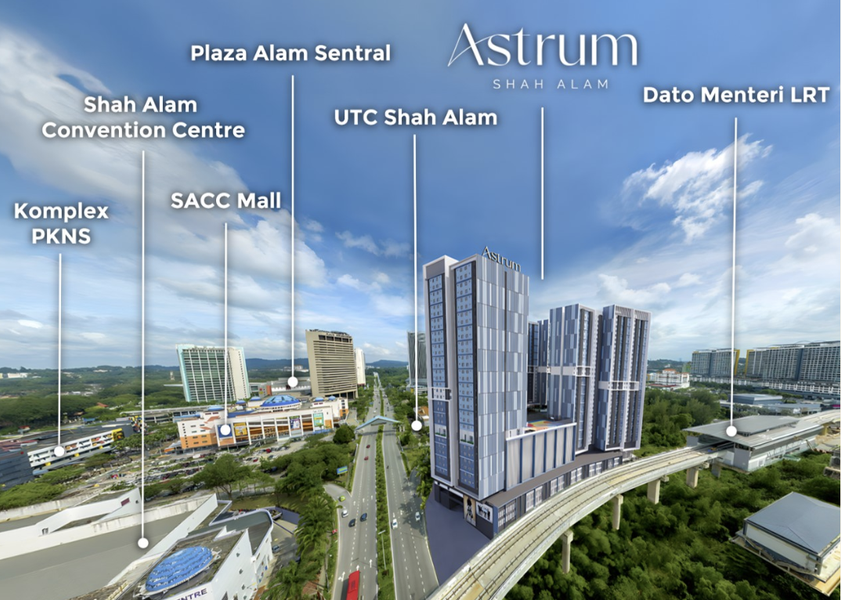 Seksyen 14 Shah Alam Astrum Type D for Sale LRT Dato Menteri, Selangor, Shah Alam