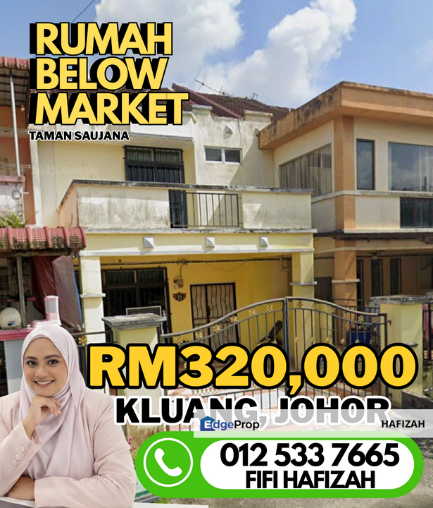 Rumah below market - DSTH at Taman Saujana Kluang, Johor, Kluang