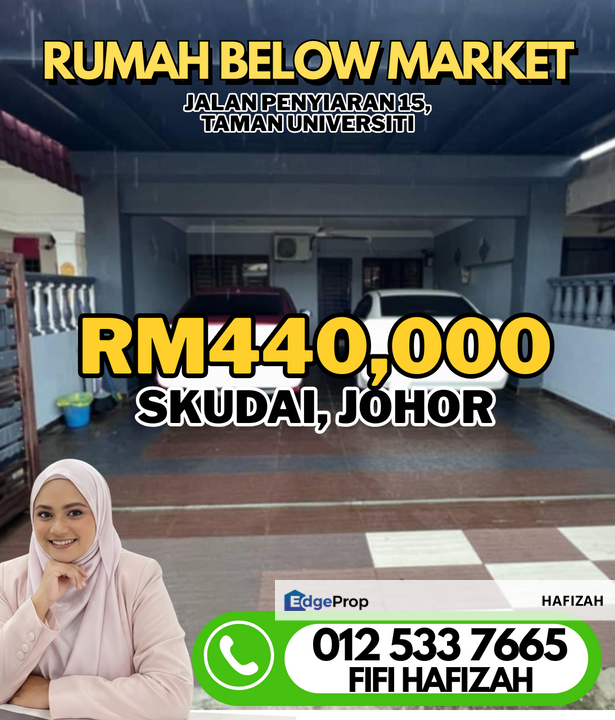 Rumah below market - SSTH at Taman Universiti, Skudai Johor freehold, Johor, Skudai