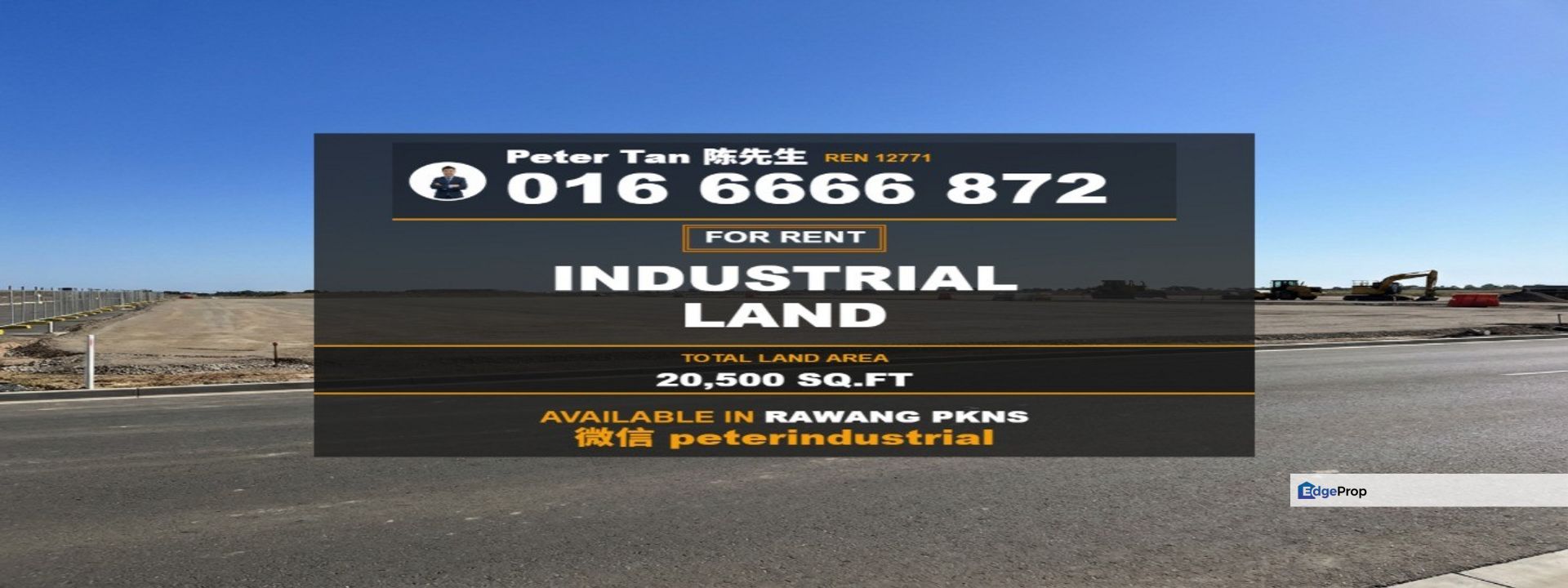Bukit Rawang Jaya PKNS Industrial Land For Rent 20500 Sqft Rawang, Selangor, Rawang
