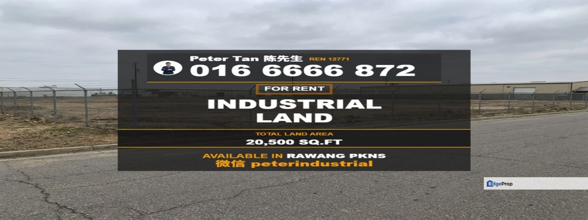 Bukit Rawang Jaya PKNS Industrial Land For Rent 20500 Sqft Rawang, Selangor, Rawang
