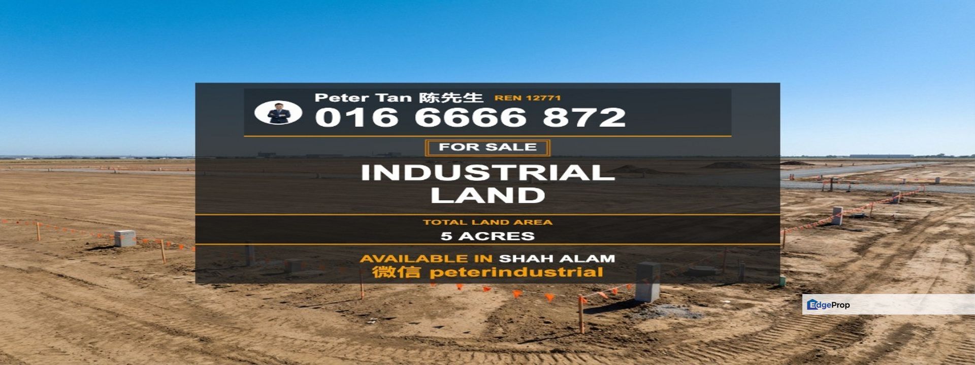 Freehold Industrial Land for Sale in Shah Alam Selangor 5 Acres, Selangor, Shah Alam