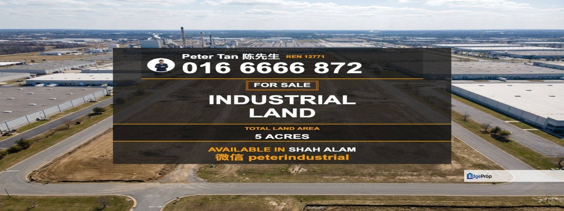 Freehold Industrial Land for Sale in Shah Alam Selangor 5 Acres, Selangor, Shah Alam