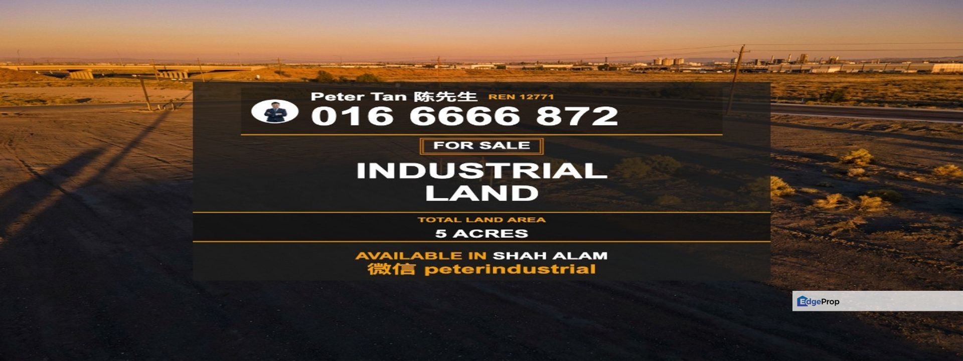Freehold Industrial Land for Sale in Shah Alam Selangor 5 Acres, Selangor, Shah Alam
