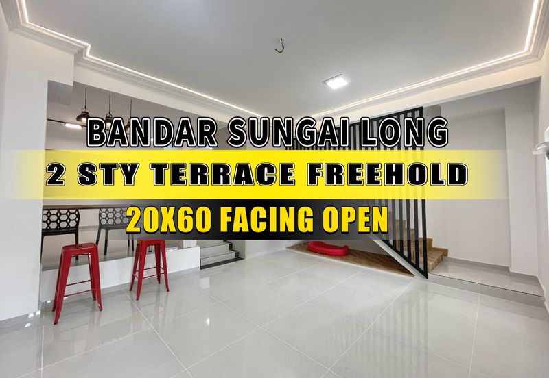 20X60 Cheap Renovated 2 Sty Terrace Sungai Long Kajang Facing Open