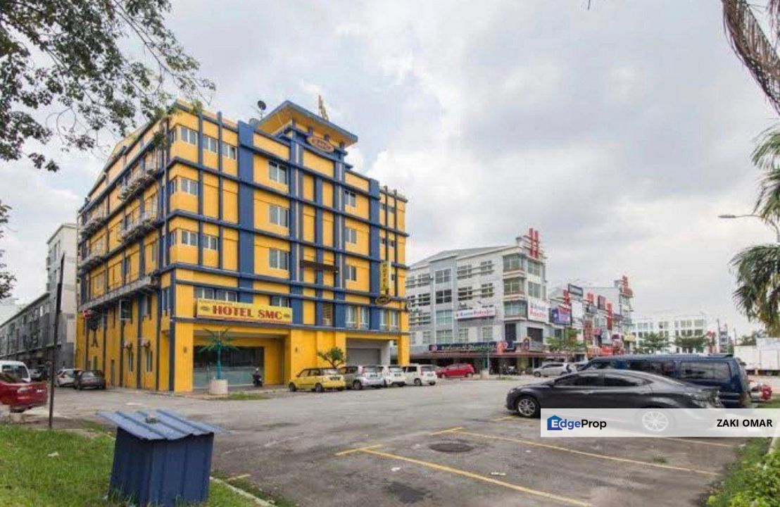 5 Storey Hotel Shah Alam, End Lot For Sale (Freehold, Commercial Title), Selangor, Shah Alam