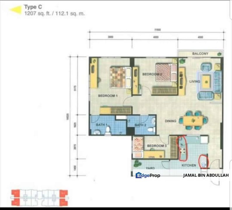Juta Mines Condominium Taman Sri Timah Balakong Selangor 1ST FLOOR For Sale, Selangor, Seri Kembangan