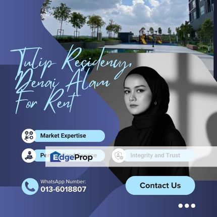 Tulip Residence Denai Alam Corner Unit For Rent, Selangor, Shah Alam