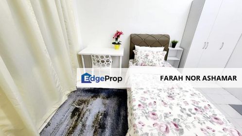 Female Room Rental Residensi Bistaria, Ukay Bistari Ulu Kelang, Fully Furnished Single Room Unit For Immediate Intake, Selangor, Ulu Kelang