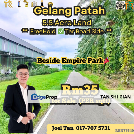 Gelang Patah, Land beside Empire Park for Sale, Johor, Skudai