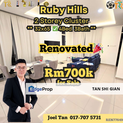 Ruby Hills Cluster House for Sale, Johor, Kangkar Pulai