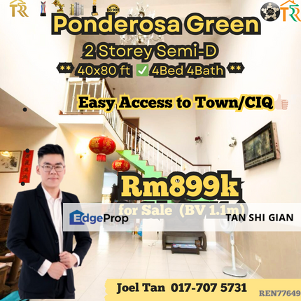 Ponderosa Green Semi-Detached House for Sale, Johor, Johor Bahru