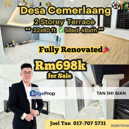 Desa Cemerlang 2Storey House for Sale, Johor, Ulu Tiram