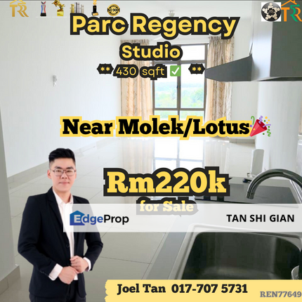 Parc Regency Studio for Sale, Johor, Masai