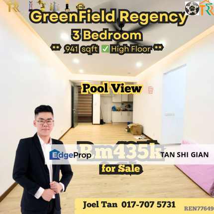 GreenField Regency 3Bedroom for Sale, Johor, Tampoi