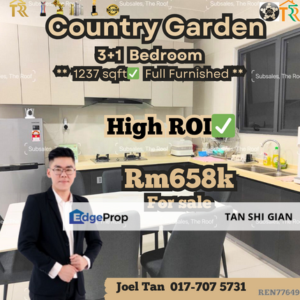 Country Garden, Royal Strand 3+1bedroom for Sale, Johor, Johor Bahru