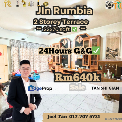 Taman Daya, Jalan Rumbia Terrace for Sale, Johor, Johor Bahru