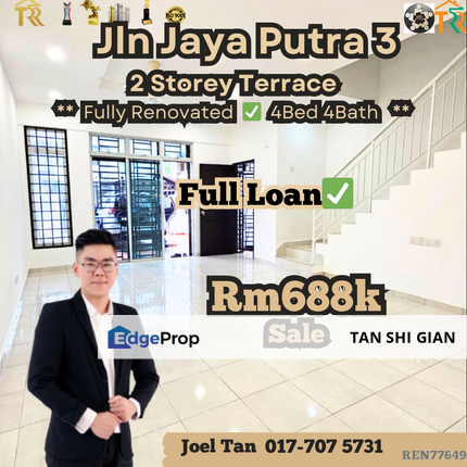 Austin, Jaya Putra Terrace House for Sale, Johor, Johor Bahru
