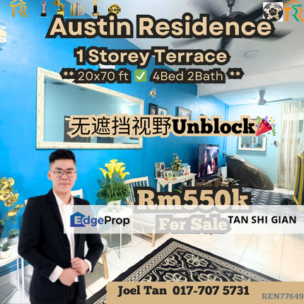 Austin Residence Single Storey Terrace, Johor, Johor Bahru