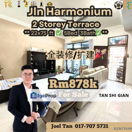 Desa Tebrau Terrace for Sale, Johor, Johor Bahru