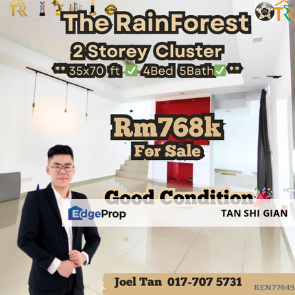 The Rainforest, Eco Tropics Terrace for Sale, Johor, Masai