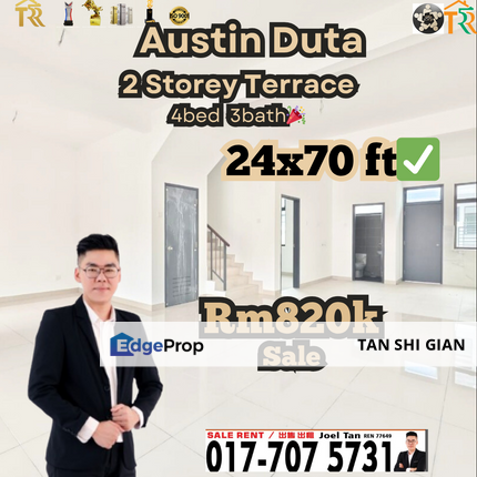Austin Duta Terrace for Sale, Johor, Johor Bahru