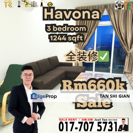 Havona, Mount Austin 3bedroom for Sale, Johor, Johor Bahru
