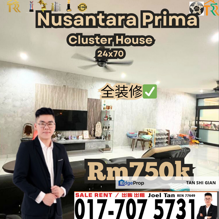 Nusantara Prima Cluster for Sale, Johor, Gelang Patah