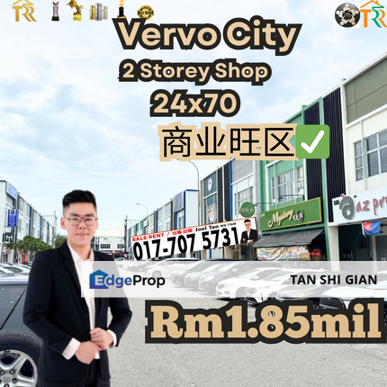 Kulai, Indahpura Vervo City Shop for Sale, Johor, Kulai