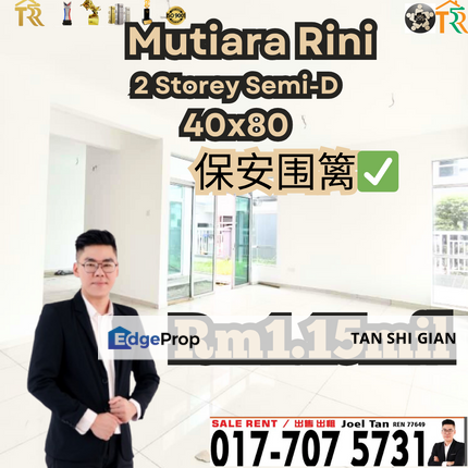 Mutiara Rini Semi Detached for Sale, Johor, Skudai